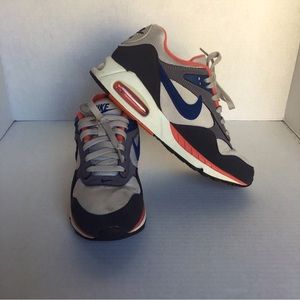 Size 9 Women’s Nike Air Max Correlate White/Gray/Blue/Pink Shoes